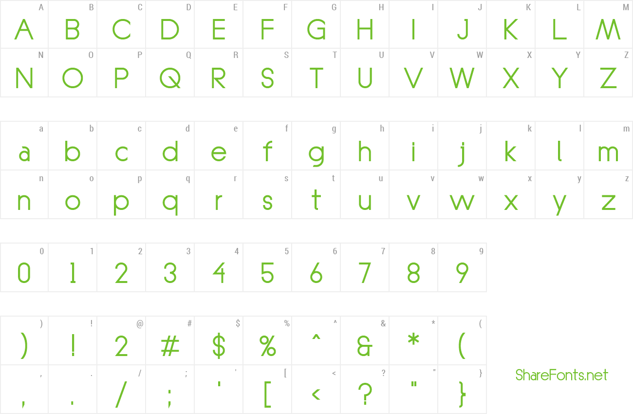 Font Konztante preview